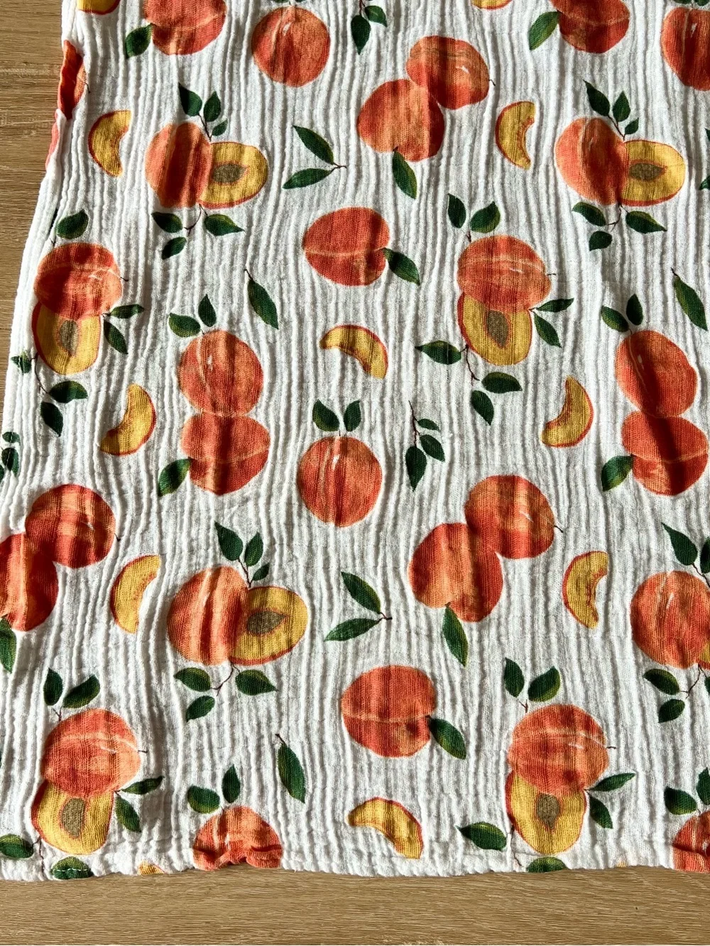Red Rover Peach Muslin Swaddle Blanket